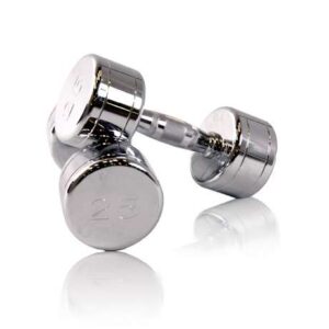 Hromētu hanteļu komplekts 1-10kg (110kg) -10pāri