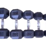 12,5-25kg gumijotu hanteļu komplekts DB139(225kg)-6pāri