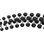 Gumijotu hanteļu komplekts 1-10kg (110kg)-10pāri