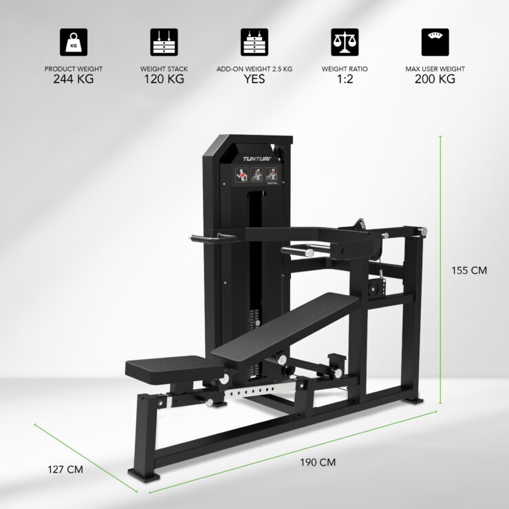 Daudzfunkcionālā prese Tunturi Platinum - Multi Press - Selectorized - V-Series