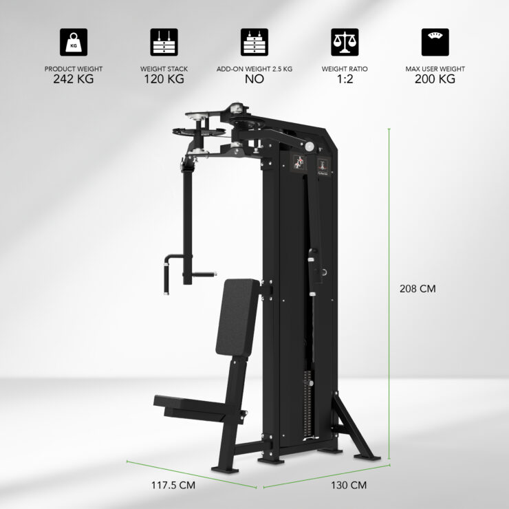 Krūšu un plecu trenažieris Tunturi Dual Pec Fly/Rear Delt Strength Station