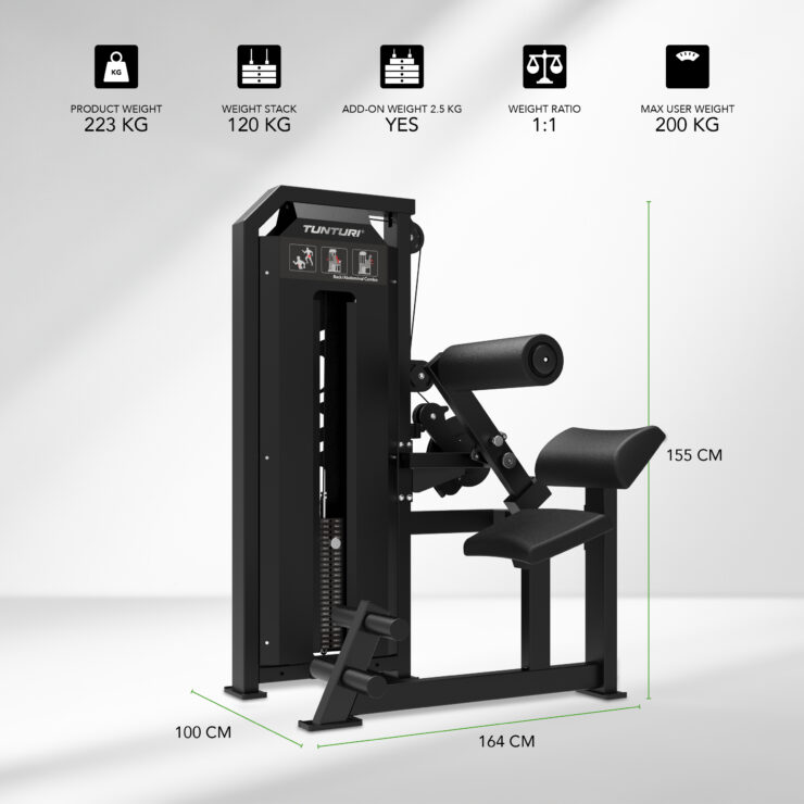 Muguras un vēdera trenažieris Tunturi Dual Back/Abdominal Combo