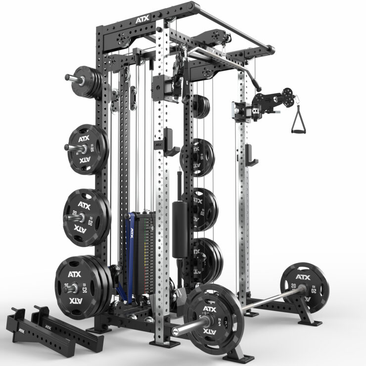 Daudzfunkcionāls spēka rāmis half rack pull station ATX-HCR-780