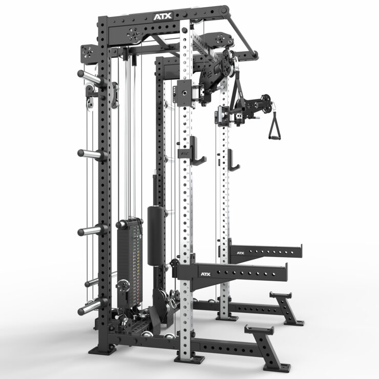 Daudzfunkcionāls spēka rāmis half rack pull station ATX-HCR-780