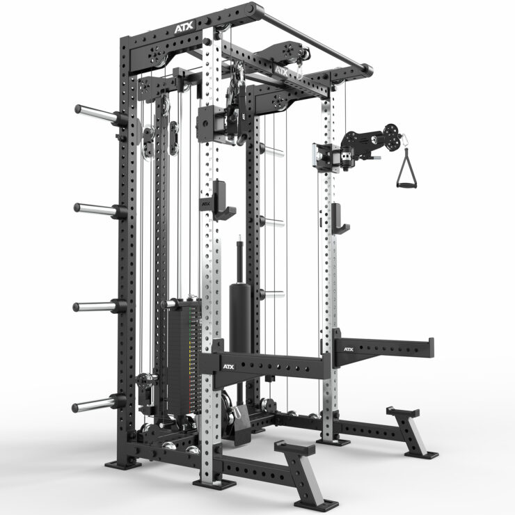 Daudzfunkcionāls spēka rāmis half rack pull station ATX-HCR-780