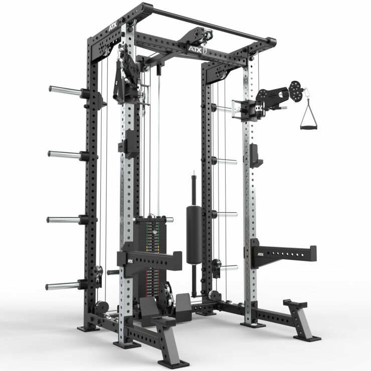 Daudzfunkcionāls spēka rāmis half rack pull station ATX-HCR-780