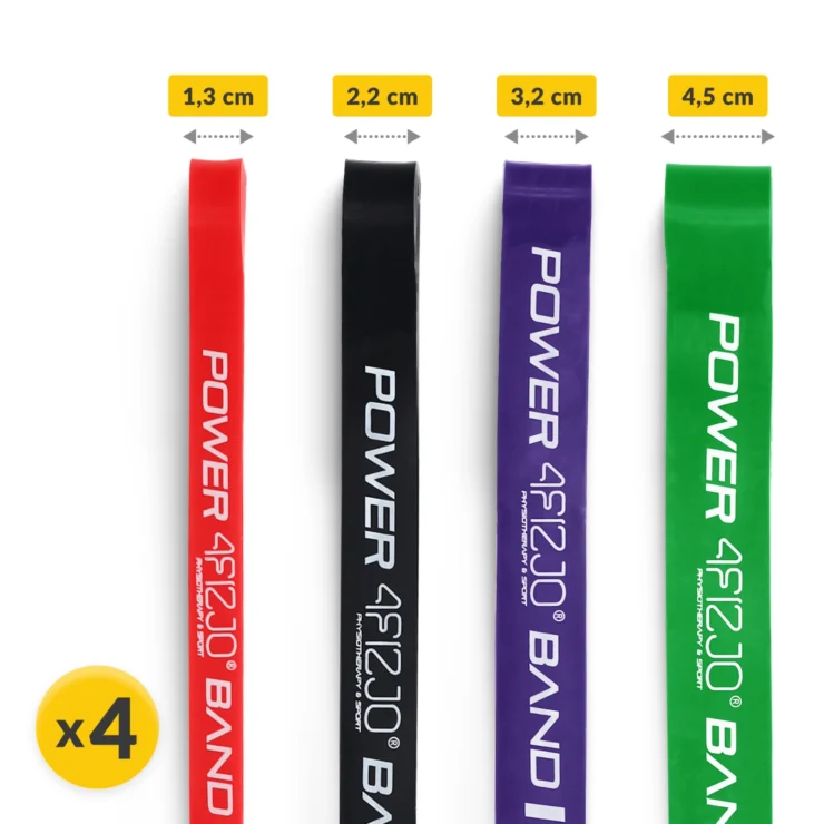 Pretestības gumiju komplekts 4Fizjo Powerband